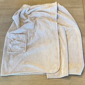 Peacock Alley Plush Beige Towel Wrap